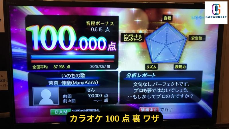 カラオケ 100 点 裏 ワザ